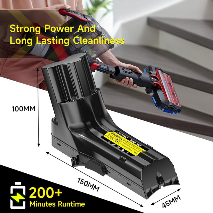 CITYORK 25.2V/3500mAh Ersatz Akku für Philips SpeedPro Max, Max Aqua/Stick Series, für Philips XC704
