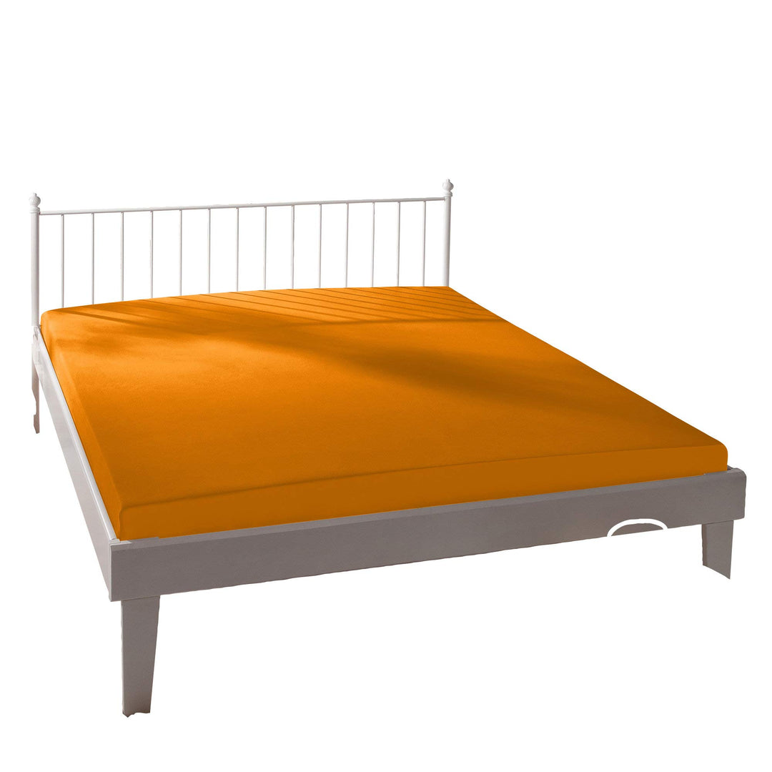 Bassetti Spannbettlaken 310 Orange Baumwolle/Elastan, Masse: 140cm x 200cm, 160cm x 220cm, 9222221 1