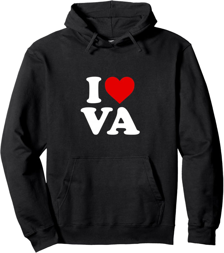 Ich liebe VA Heart Virginia Pullover Hoodie