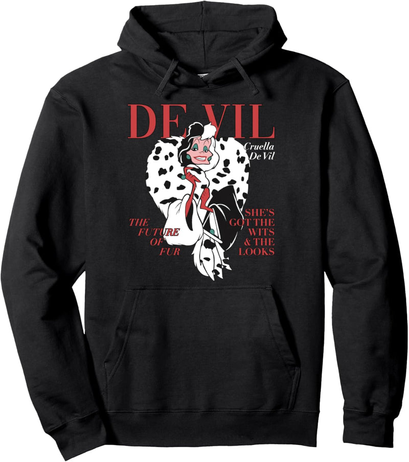 Disney Villains Cruella De Vil Magazine Cover Pullover Hoodie