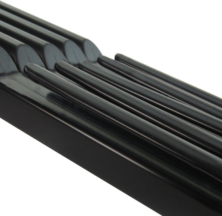 Hangerworld 15 Platzsparende Schwarze Kleiderbügel 43cm Robuster Kunststoff, 15