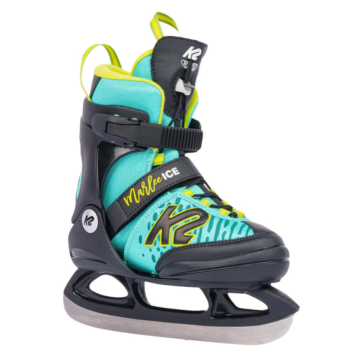 K2 Skates Mädchen Schlittschuhe Marlee Ice, turquise - yellow, 25G0210 XS (EU: 26-31 / UK: 7-11 / US