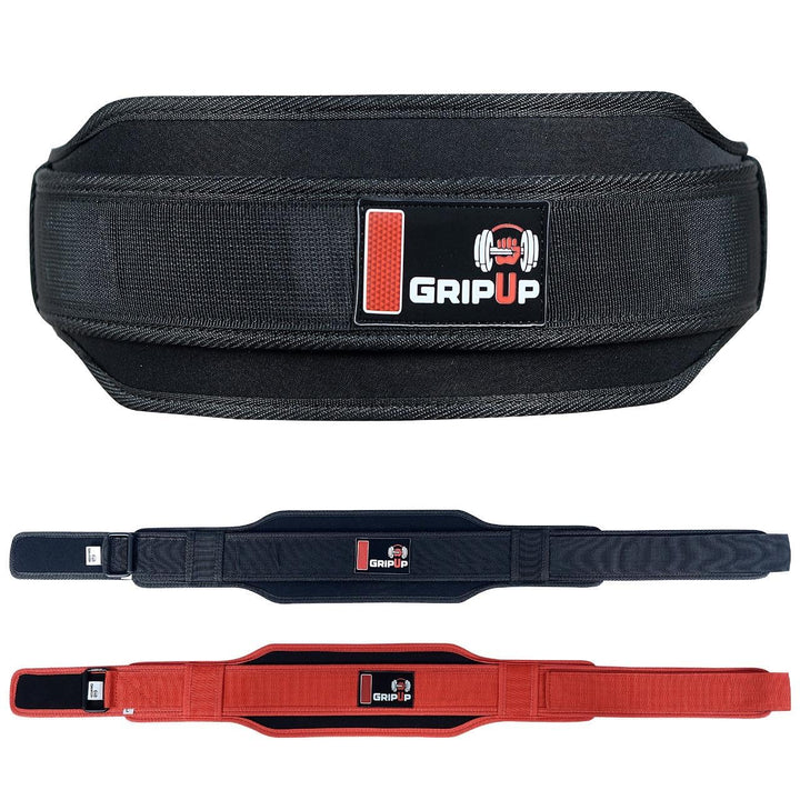 Gewichthebergürtel 5,5” Fitness Gürtel – Verstellbarer Trainingsgürtel mit Löchern & starker Schnall