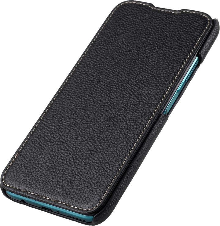 STILGUT Book Case kompatibel mit Huawei P40 lite Hülle aus Leder zum Klappen, Klapphülle, Handyhülle