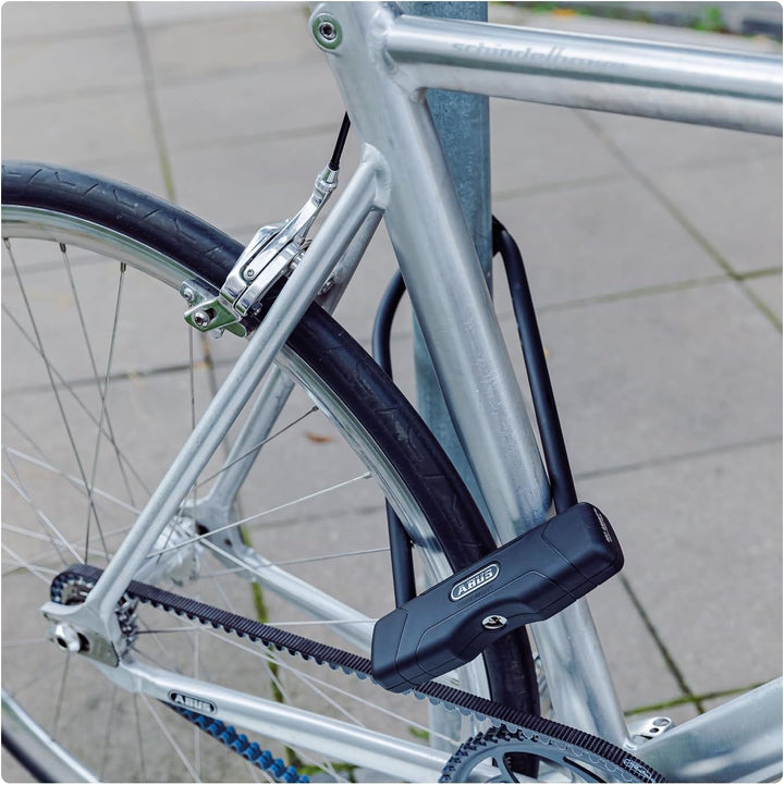 ABUS Bügelschloss Granit 460 + USH460-Halterung - Fahrradschloss mit Rundbügel - ABUS-Sicherheitslev