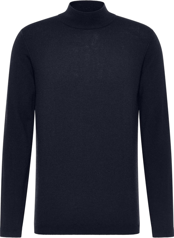 ETERNA Herren unifarbener Herren-Strickpullover XL Navy, XL Navy