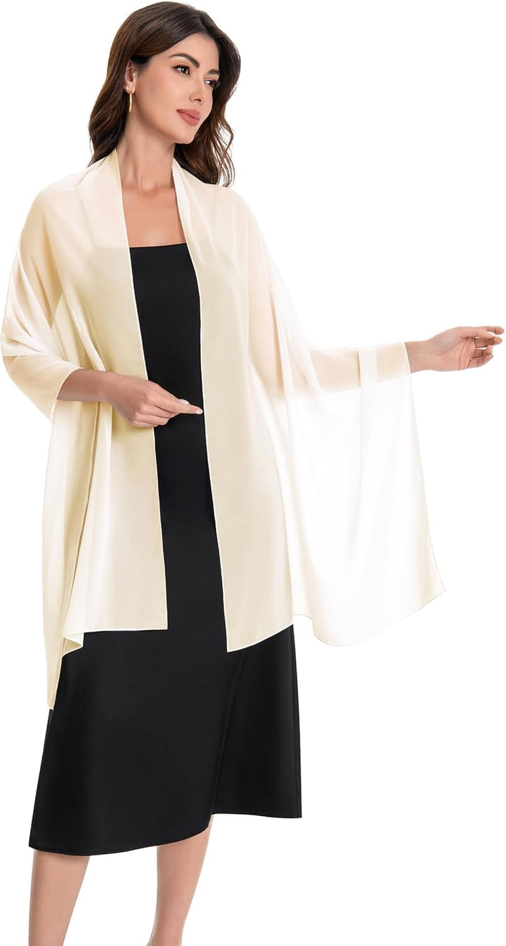 Baoqiya Damen Teil des Produkts Blass Champagner Length(79") * Width(29"), Blass Champagner Length(7