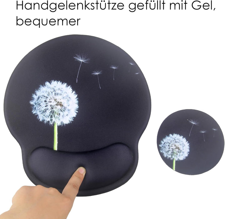 3-in-1 Handgelenkauflage Set, Mauspad mit Gelkissen+Handballenauflage Tastatur+Untersetzer,Ergonomis