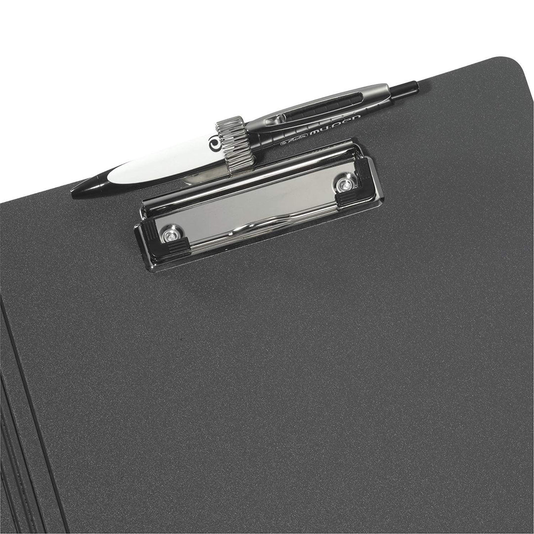 Herlitz 11217221 Klemmbrettmappe PF A4 (5 Stück, schwarz) 1 Stück schwarz 5, 1 Stück schwarz 5