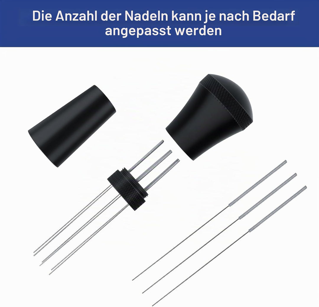 Wdt Tool, Kaffee Distributor, Aluminium Wdt Tool Espresso mit Ständer, für Espresso Barista-Werkzeug
