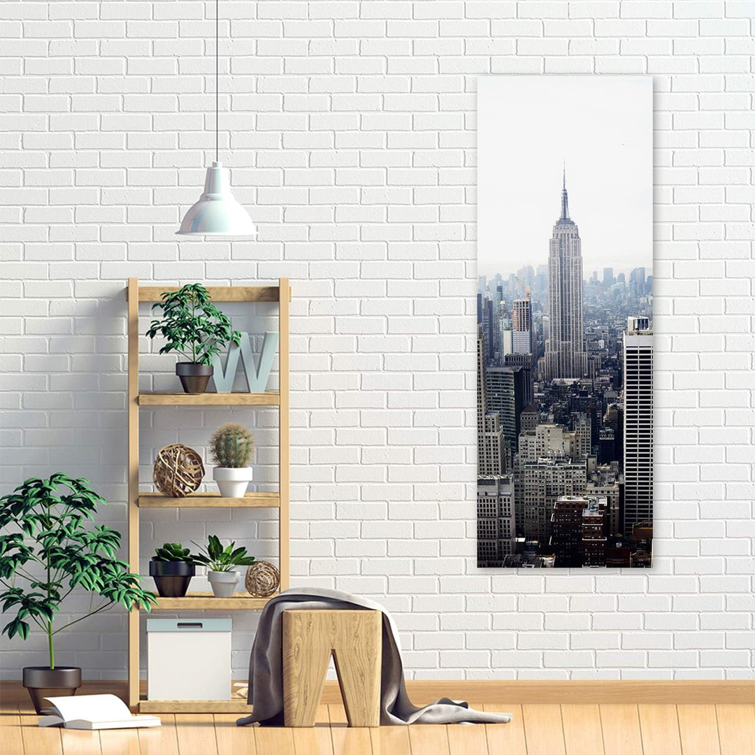 Feeby Dekobild New York Deko Wand Kunstdruck Architektur Grau 50x150 cm M8079 50x150 cm, M8079 50x15