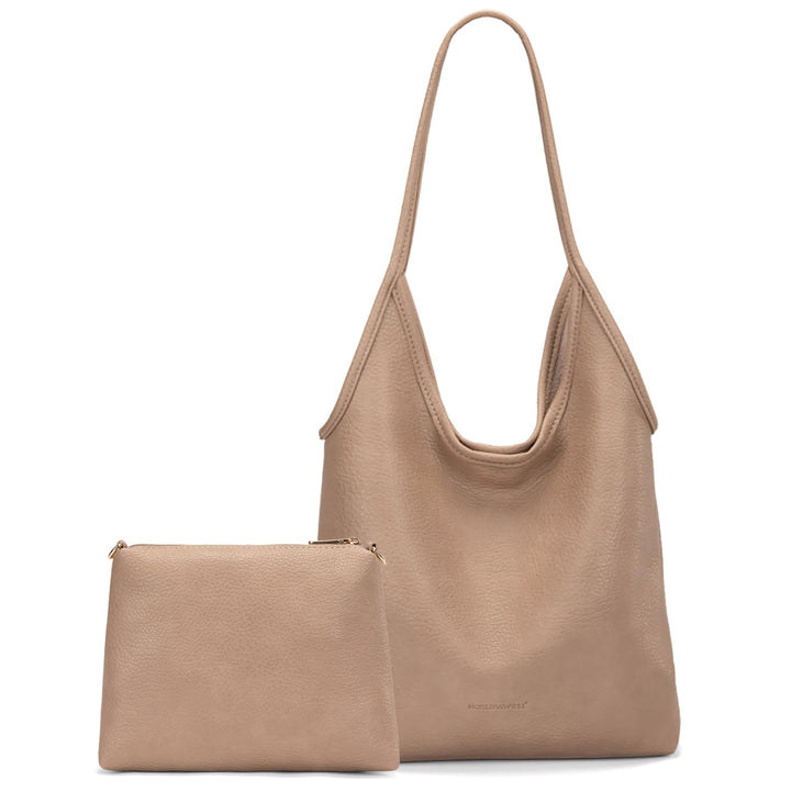 Montana West Slouchy Hobo Bags for Women Soft Designer Shoulder Purses Ladies Top Handle Handbag 1 X
