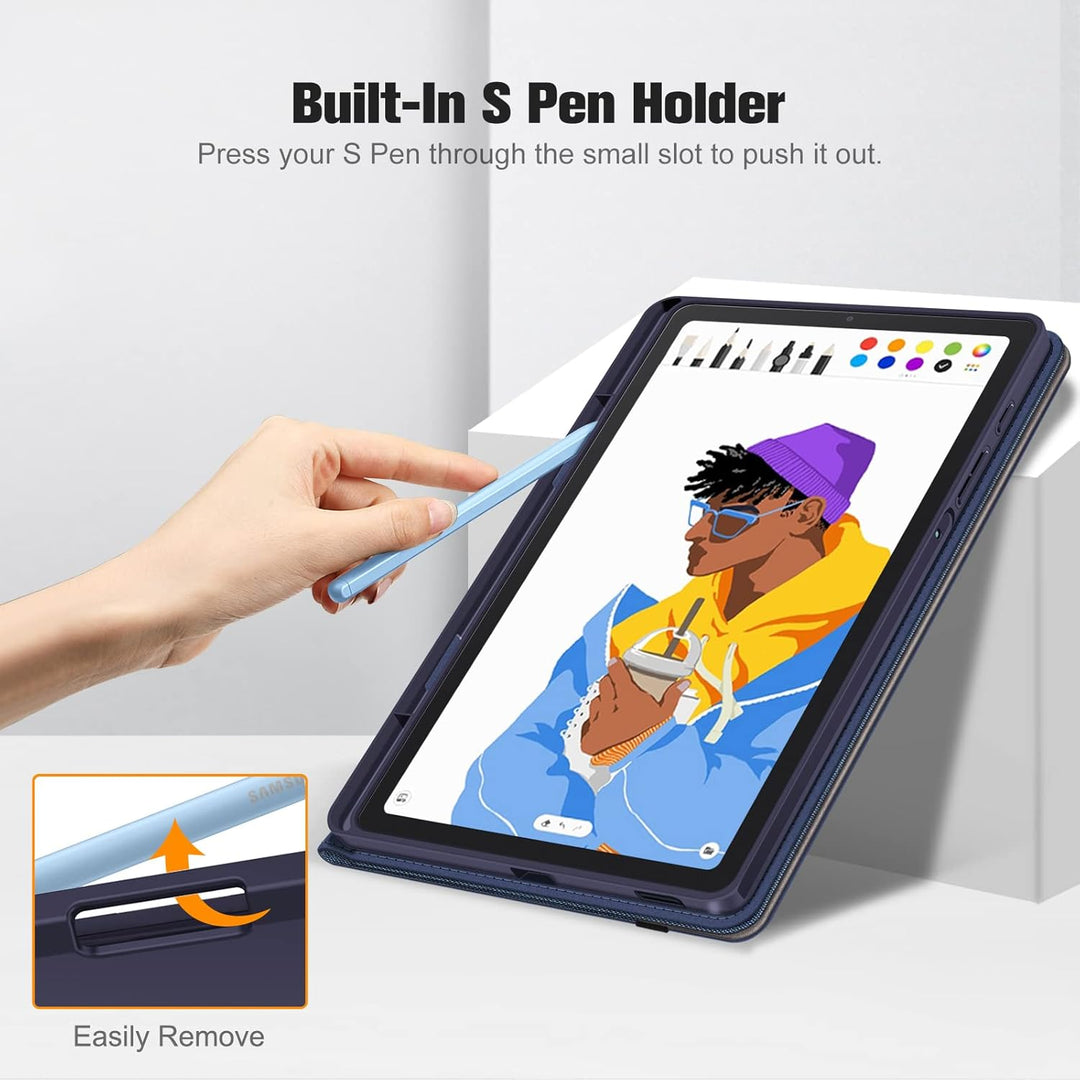 Fintie Hülle für Samsung Galaxy Tab S6 Lite 10.4 2024/2022/2020, Soft TPU Rückseite Gehäuse Schutzhü