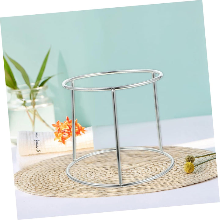 BESTonZON Edelstahl Servierplatte Halter Zweistufiger Pizzablechhalter Und Grill Tray Holder Rostfre