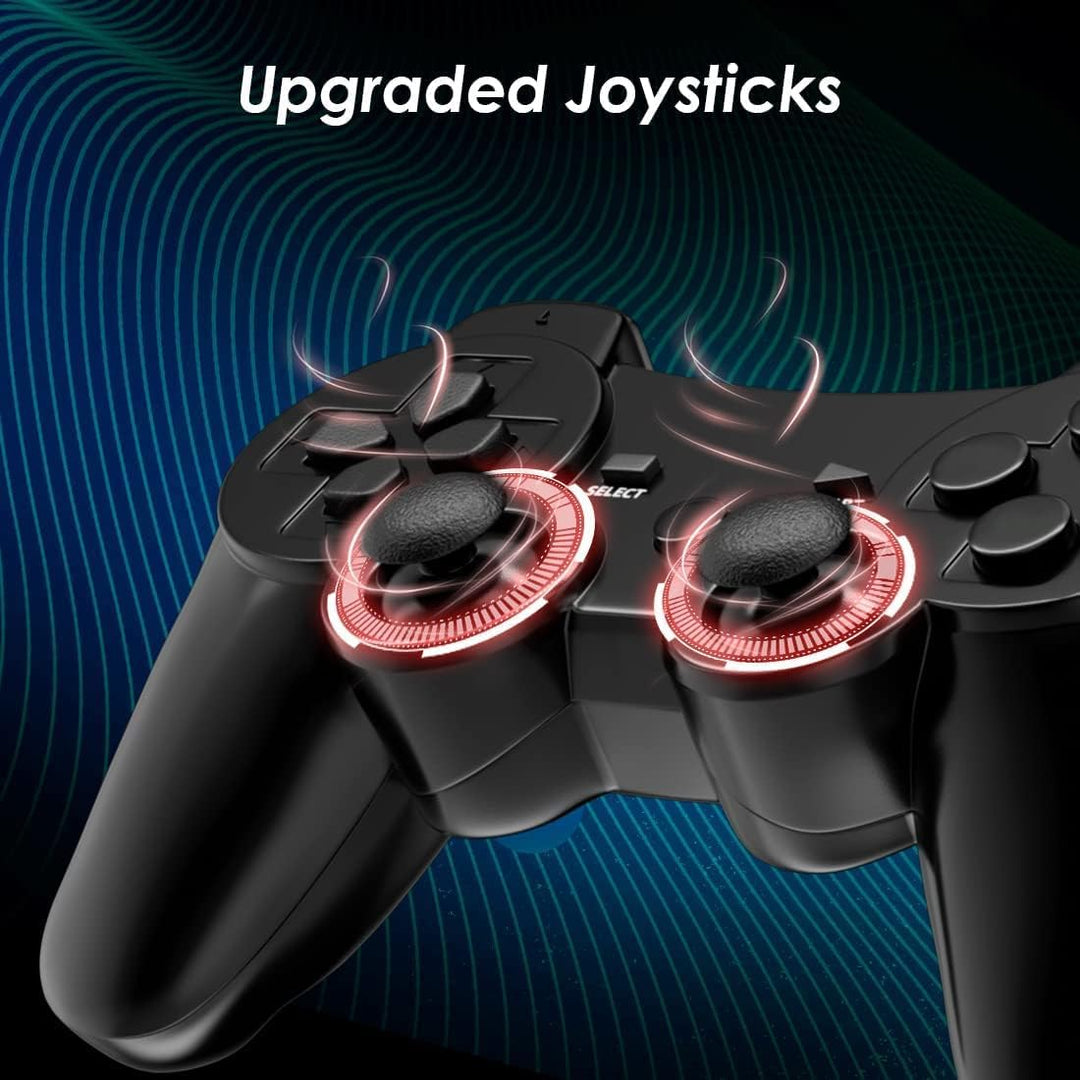 CHENGDAO Controller für PS3, 2 Pack Kabelloser Controller für Playstation 3 mit Double Shock Ergonom