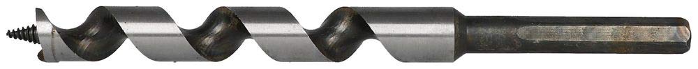 Heller Lewis Schlangenbohrer Holzbohrer, Sechskantschaft, Durchmesser 25 x 200/235 mm, 25 x 200/235
