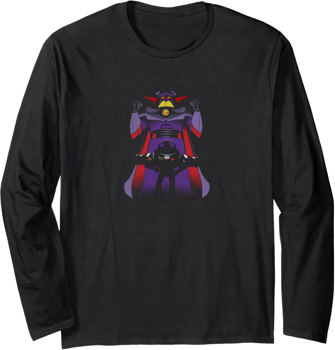 Disney Pixar Toy Story Zurg With Buzz Lightyear Silhouette Langarmshirt