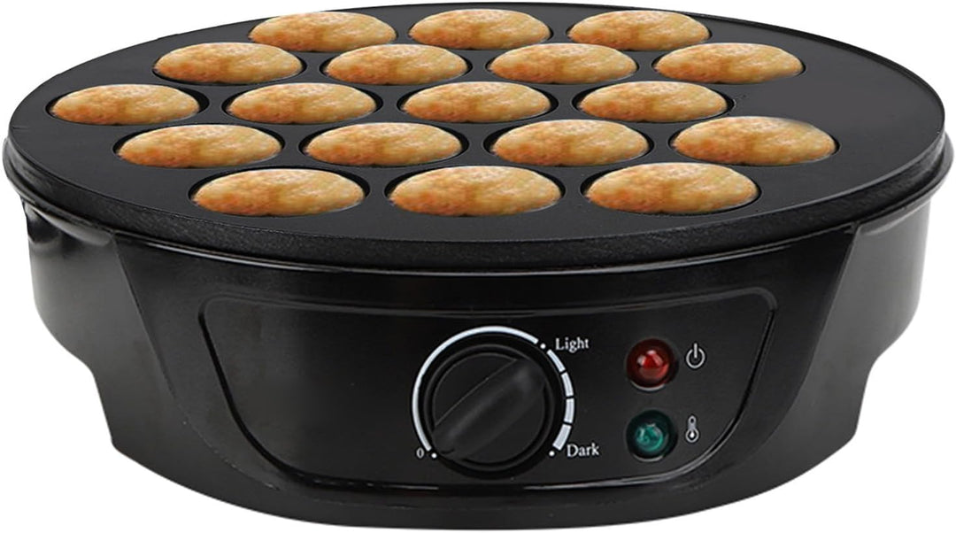 18 Runde Formen, Antihaftbeschichtung, 750W, 4cm Öffnung, Elektrische Takoyaki Maschine zum Geniesse