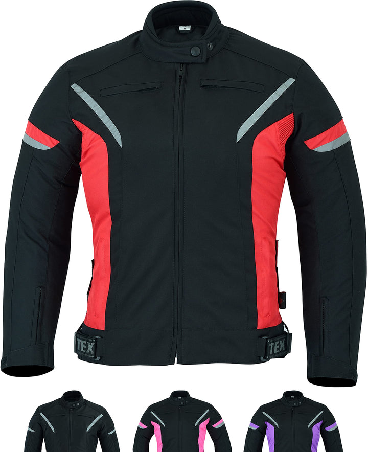 Damen motorradjacke mit protektoren für Sommer oder Winter - Textil wasserdicht motorroller motorrad