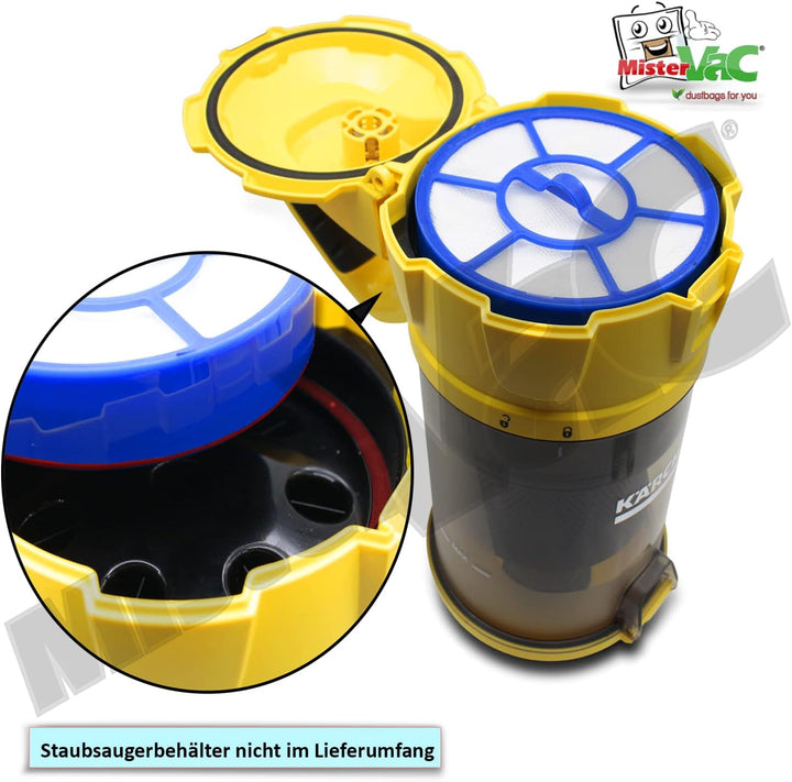 MisterVac 3x Filter kompatibel mit Kärcher VC3 1.198-125.0, 2.863-238.0