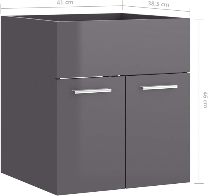 Tidyard Waschbeckenunterschrank Badschrank Aufbewahrungsschrank Badezimmerschrank Unterschrank Unter