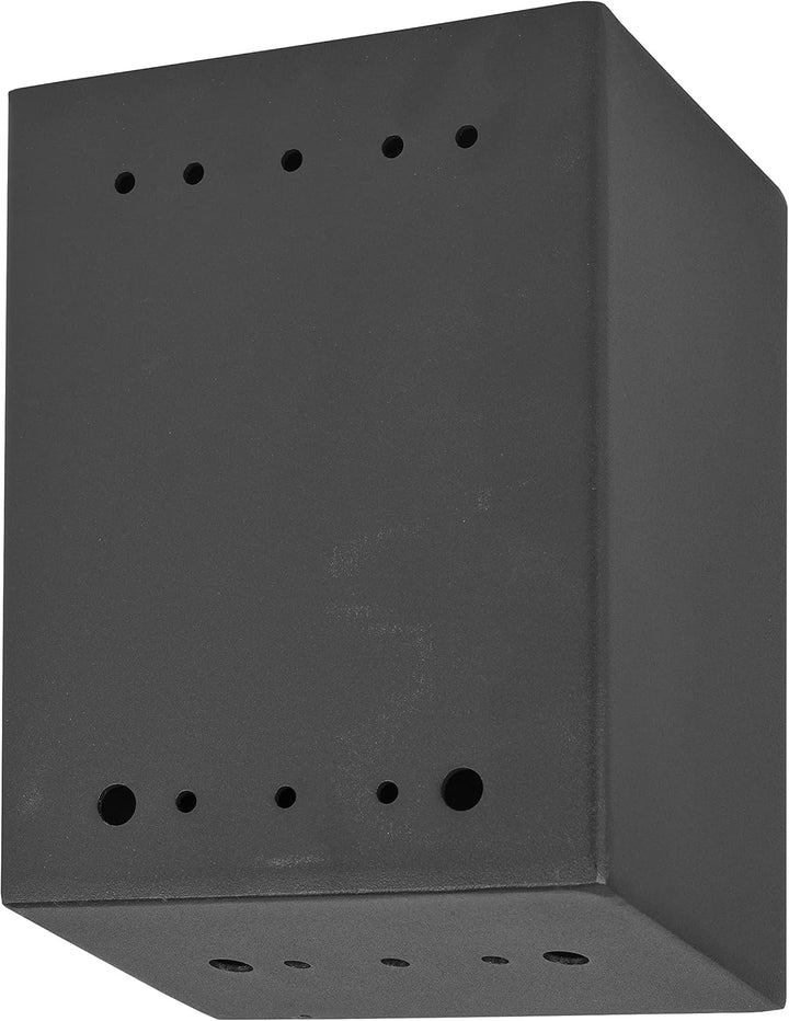 Klassische schwarze Metallbox - Spendenbox - Kommentarbox - Sichere Sammelbox - Wahlurne - Ticketbox