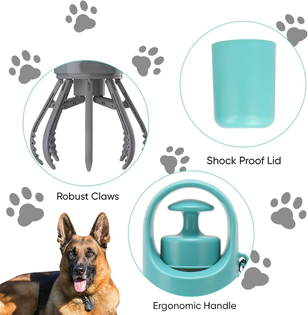 Tragbare Hundekotschaufel, Sanitär-Hundekotsammler-Obermaterial mit Beutelspender, praktischer Haust