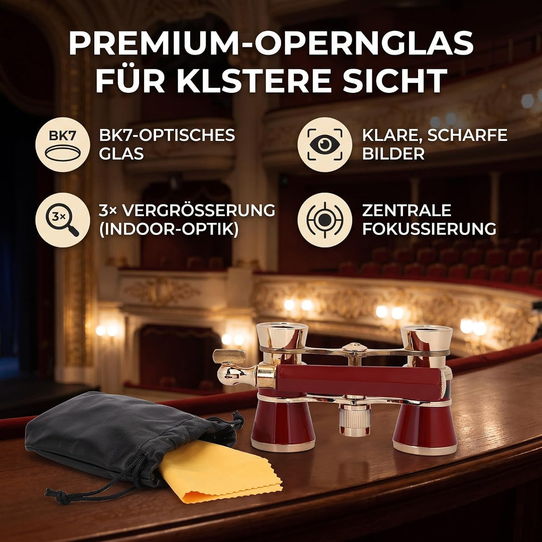 Fernglas für Oper, 3X25 Opera Fernglas Teleskop Theater Tragbares Teleskop Theater Opernglas Ferngla