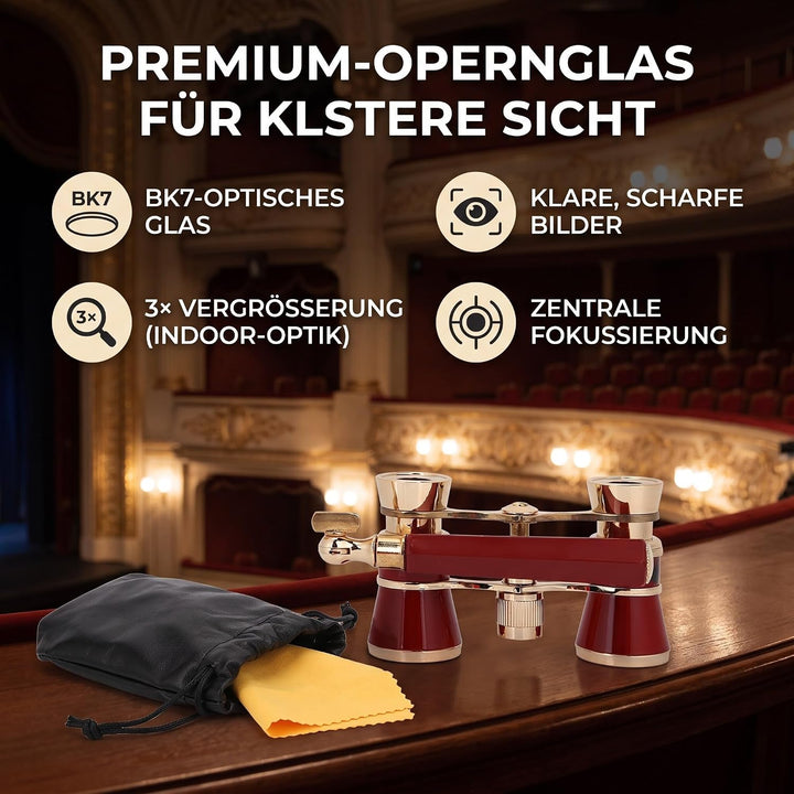 Fernglas für Oper, 3X25 Opera Fernglas Teleskop Theater Tragbares Teleskop Theater Opernglas Ferngla