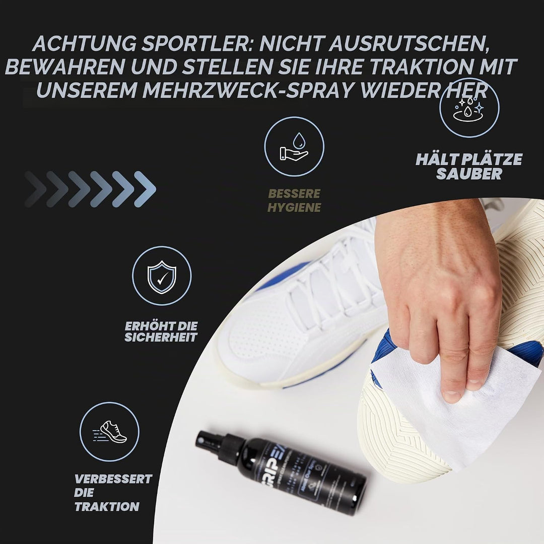 GRIPEXX 2-in-1-Sportschuh-Griffspray, bietet Traktion und verjüngt die Sohlen. Mehrzweck-Griffspray