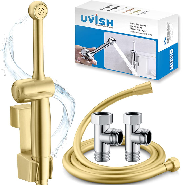 Bidet Handbrause Toilette Uvish Bidet Aufsatz Duschkopf mit Bidet Armaturen WC Hand Bidet Sprayer fü