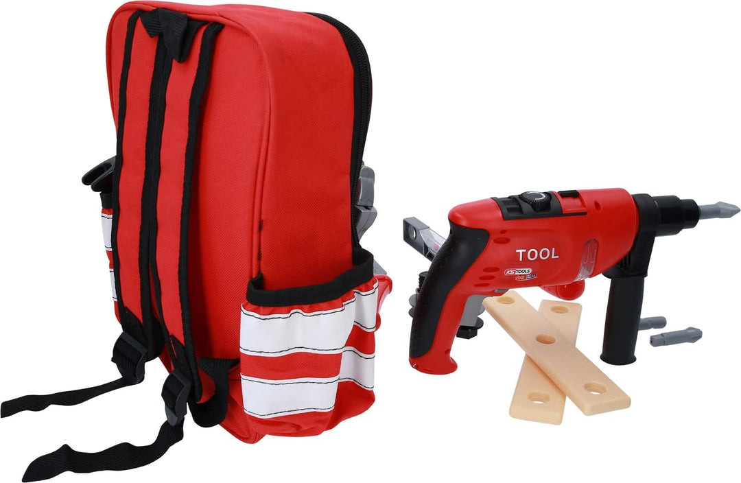 KS Tools for Kids 100201 Werkzeug-Rucksack für Kinder mit Sortiment | 25-tlg.
