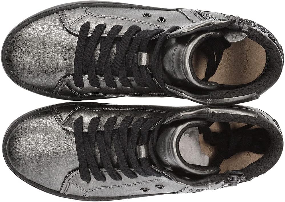 Geox Mädchen J Kalispera Girl A Sneakers 30 EU Dk Grey, 30 EU Dk Grey