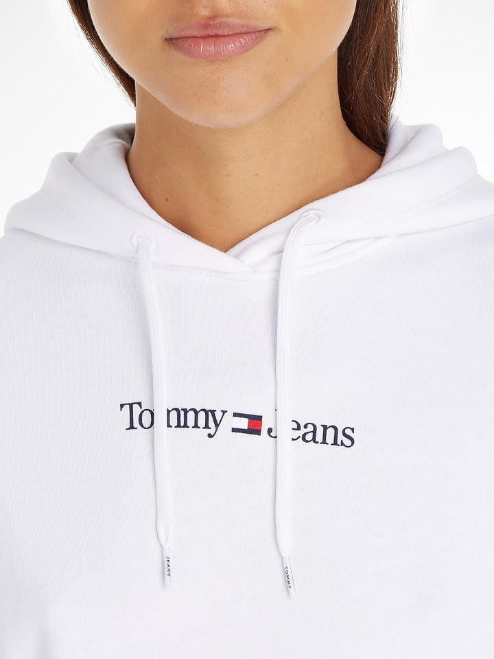 Tommy Jeans Damen Hoodies L Weiss, L Weiß