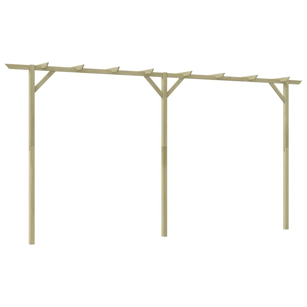 vidaXL Kiefernholz Imprägniert Pergola Rosenbogen Rankhilfe Holzbogen Spalier 400 x 40 x 205 cm, 400