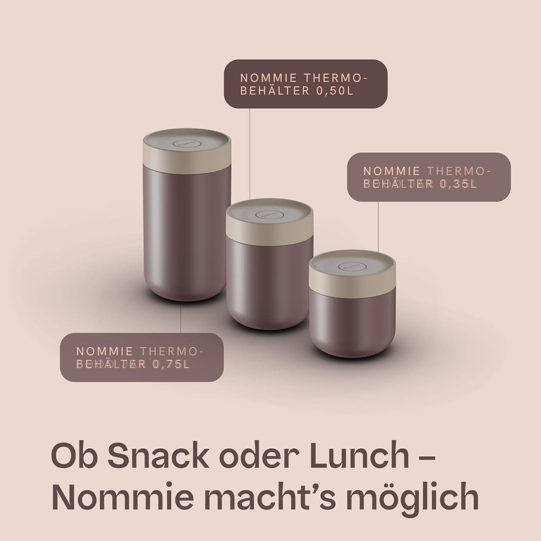 Berghoff Home Thermobehälter für Essen – 0,5L – Edelstahl Warmhaltebehälter – Thermobecher für Geträ