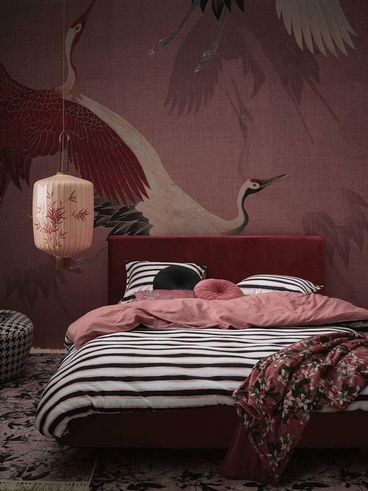 Essenza Bettwäsche Lyra Duvet I Grösse 200x200 2 80x80 cm I Farbe Dusty Rose, 200x200 2 80x80 cm