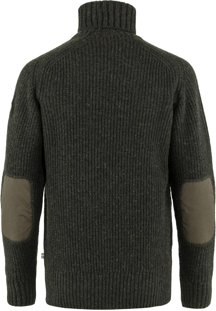 Fjäll Räven Herren Övik Roller Neck Sweater M Sweatshirt XL Dunkles Olivgrün, XL Dunkles Olivgrün