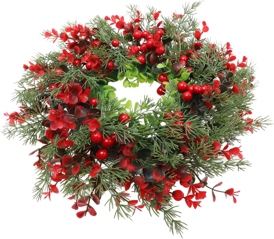 VALICLUD Weihnachtskranz Tannenkranz Türkranz Beerenkranz: Weihnachten Kranz Beeren Girlande Winterk