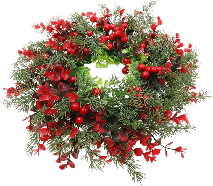VALICLUD Weihnachtskranz Tannenkranz Türkranz Beerenkranz: Weihnachten Kranz Beeren Girlande Winterk