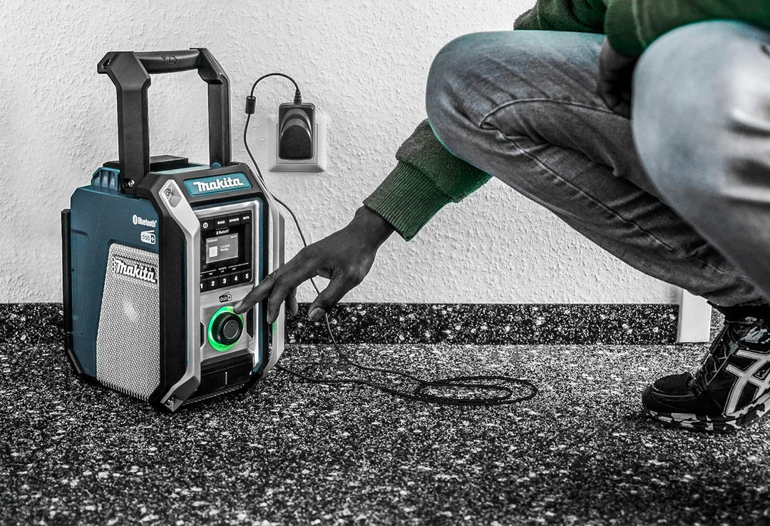 Wicked Chili 2m Netzteil kompatibel mit Makita Baustellenradio DMR 115 / DMR 114 Ladekabel, Ersatz f