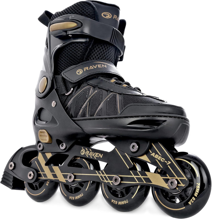RAVEN Expert 2in1 Schlittschuhe Hockey Inline Skates Inliner für Kinder und Erwachsene verstellbar,