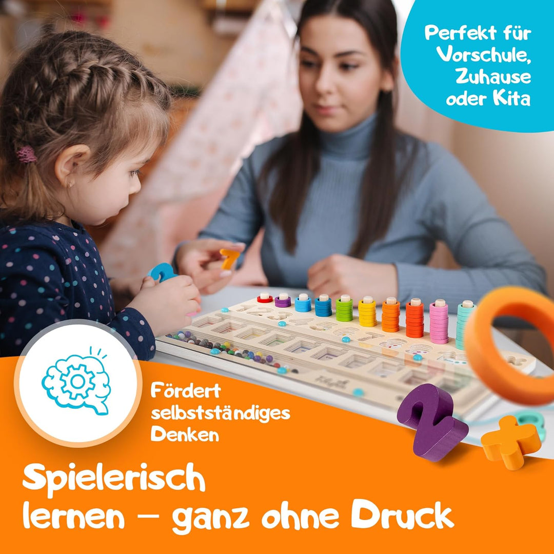 Filapen® Montessori Spielzeug ab 3 Jahren I Pädagogisches Motorikspielzeug I Farben &amp; Zahlen Lernen