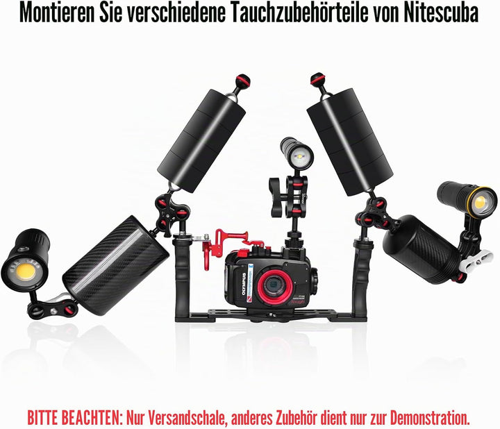 Nitescuba NS10 Unterwasserkameraablage ausziehbarer Griff Griffe Halterung für gopro,pt059,rx100 uw