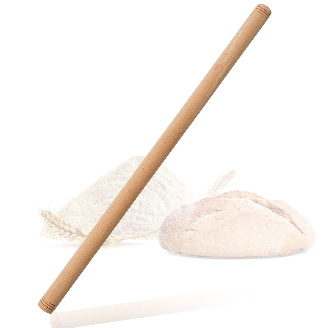 spar-home Türkisches Nudelholz - Traditionelle Teigroller aus Buchenholz Handgemachte Teigrolle aus