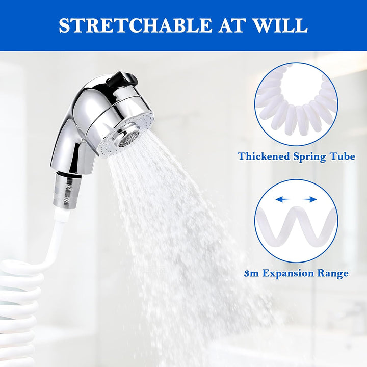 Handbrause für Waschbecken, Handbrause Duschkopf Set Mit Halterung, Waschbeckenbrause zum Haarewasch