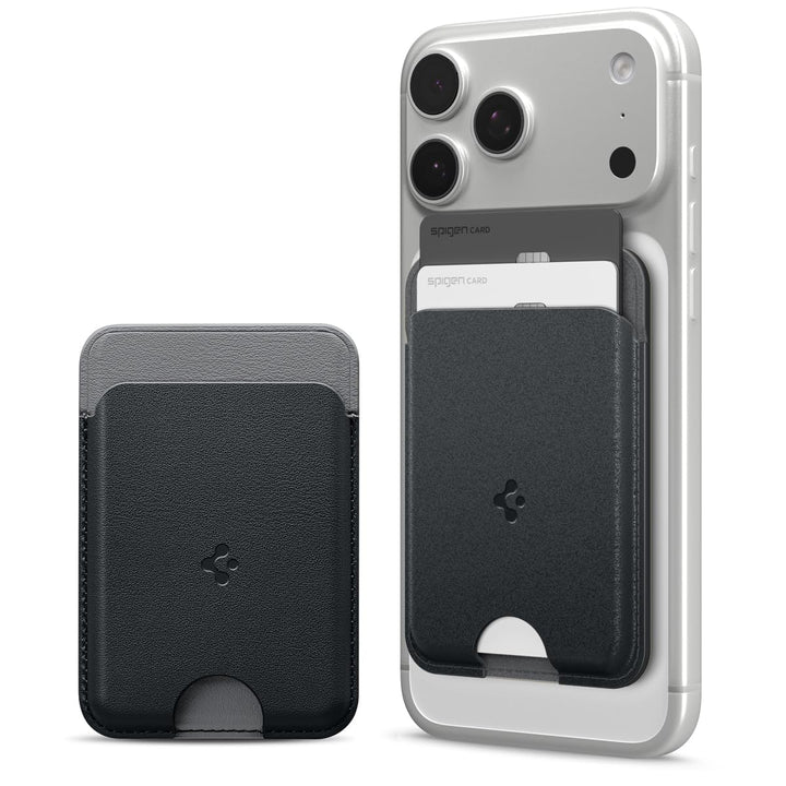 Caseology Nano Pop Magnetic Wallet [Kraftvolle Doppelstruktur] Rutschfester Silikon und magnetischer