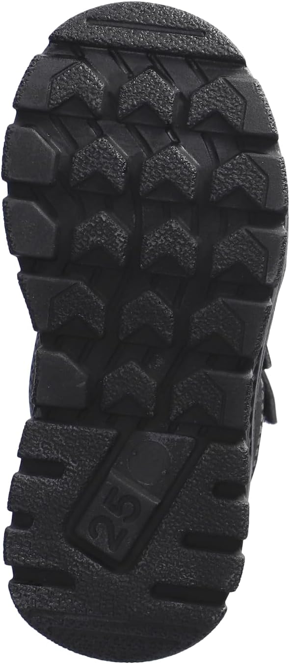 RICOSTA Jungen Winterstiefel GRISU,Kinder Boots,WMS:Weit,Sympatex,Blinklicht 35 EU Weit 090 Schwarz,