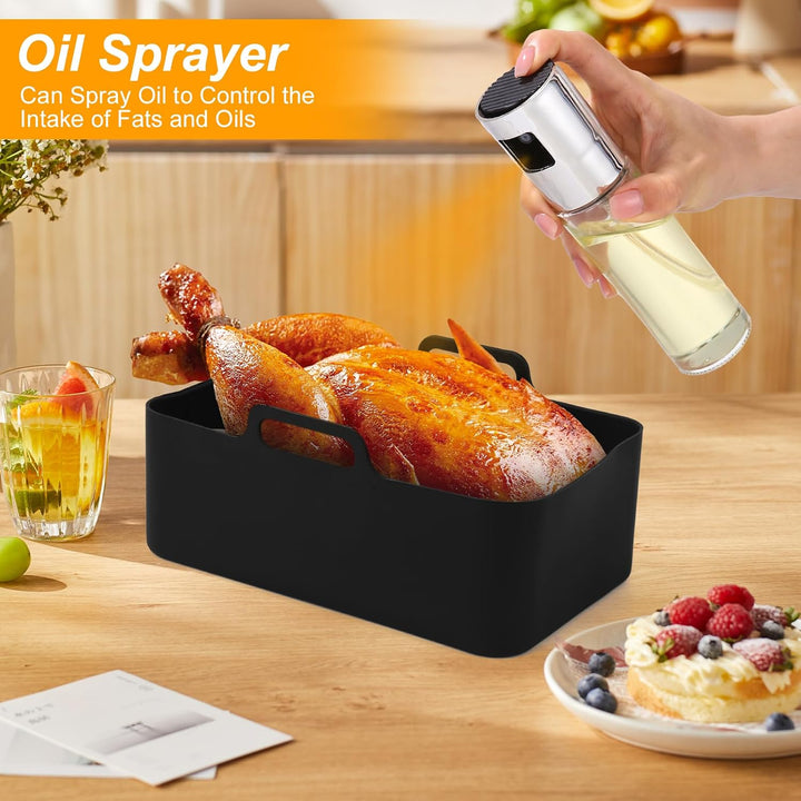 Heissluftfritteuse Zubehör Set von 15, Grillrost, Kuchen Brotform für AF300EU AF400EU SL400EU Double