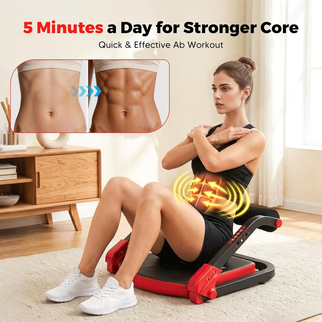Bauchtrainer für Zuhause 4 Widerstandsstufen – Ganzkörper Core-Trainer für Zuhause, 150 kg belastbar